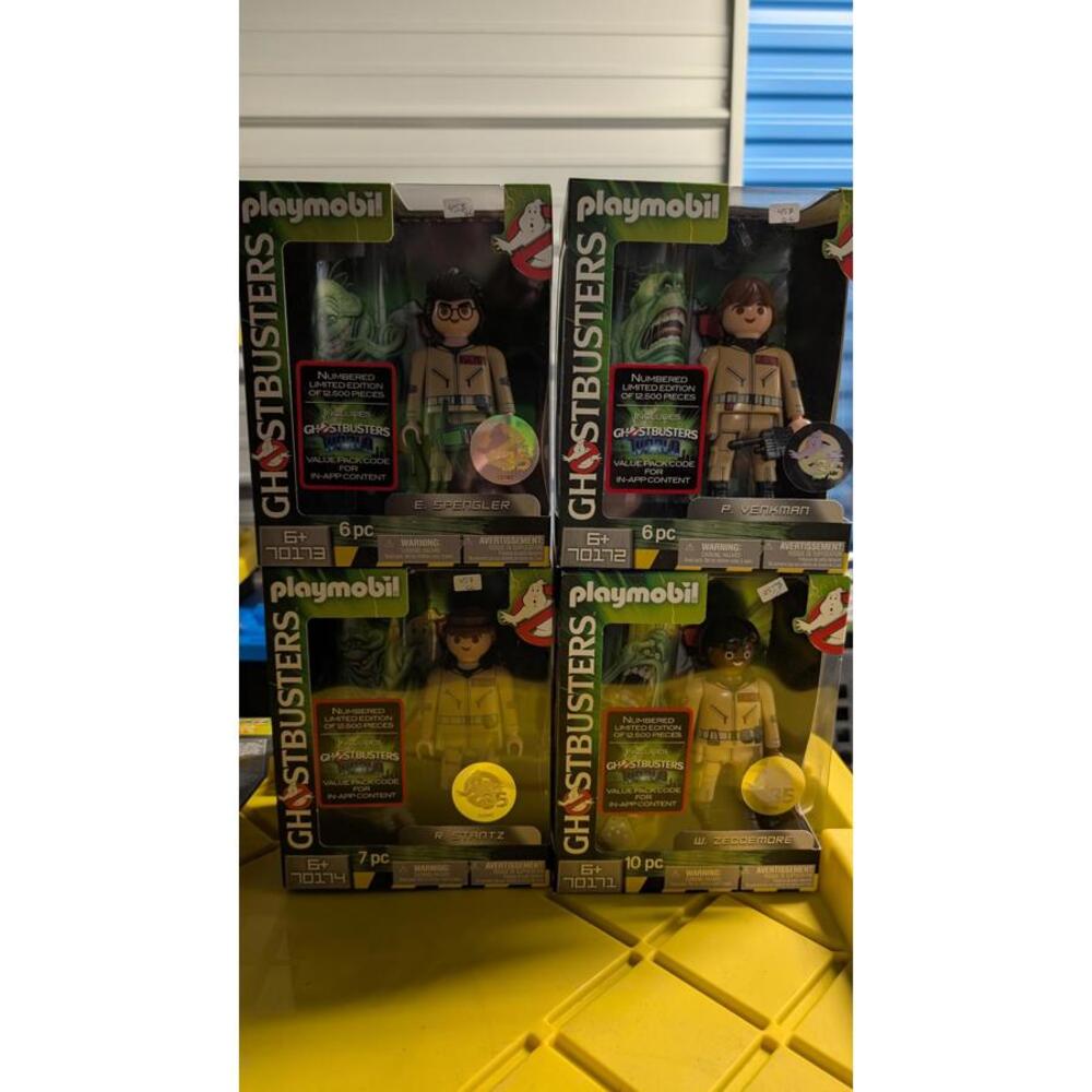 Playmobil Ghostbusters Limited Edition Lot 4 Figures Spengler Venkman Stantz NIB